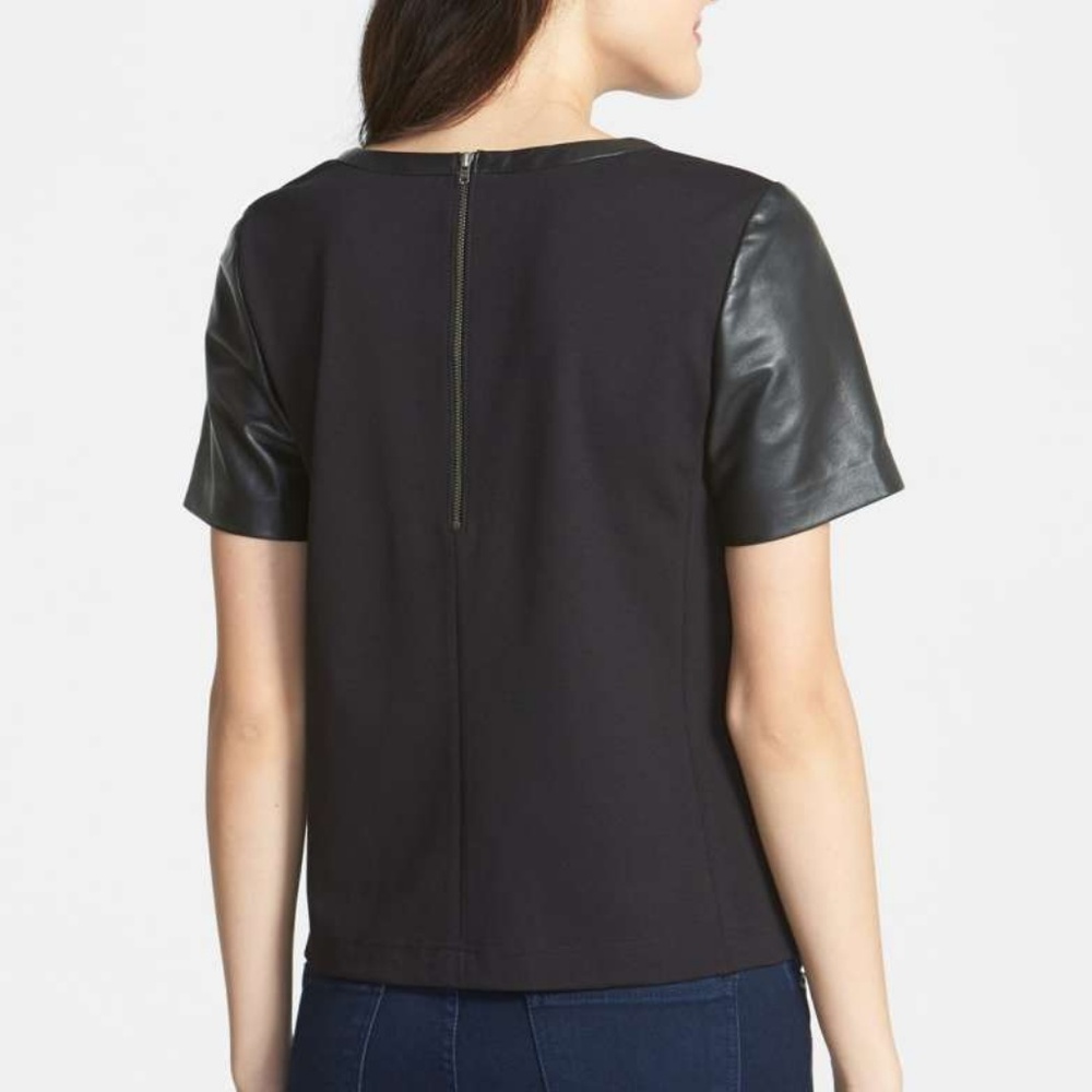 Halogen Genuine Leather Front Top EUC - Picture 3 of 6